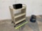 Rolling Steel Cart / Kik-Step Rolling Step Stool & Steel Letter Divider - 3pcs