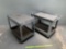 Rolling Plastic & Steel Utility / Service Carts - 2pcs