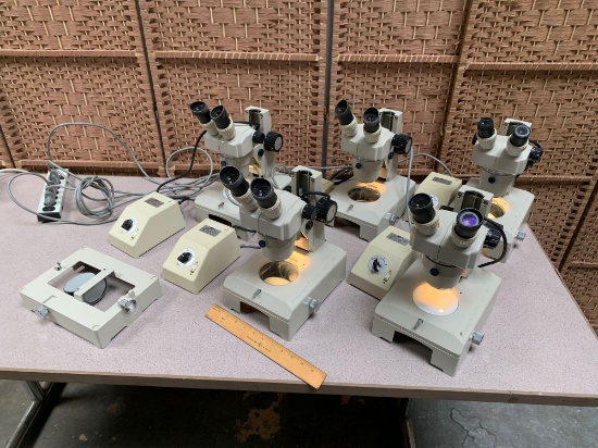 NIkon SMZ-1 Stereo Microscope w/ Illuminator - 5pcs