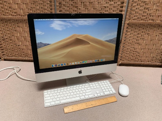 Apple iMac A1418 21.5in LCD Intel Core i5 2.7GHz 8GB 1TB Wifi Bt Cam Mojave Desktop PC