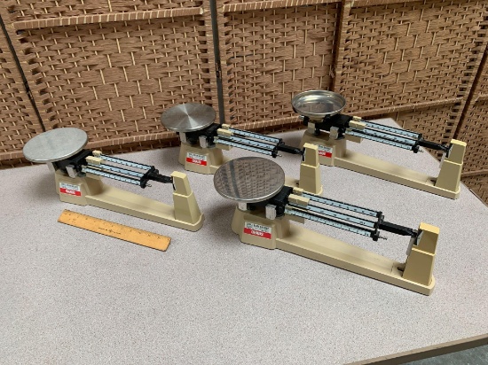 Ohaus Triple Beam Balance Scale 2610g / 5lb-2oz - 4pcs