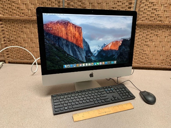 Apple iMac A1418 21.5in LCD Intel Core i5 2.7GHz 8GB 1TB Wifi Bt Cam El Capitan Desktop PC