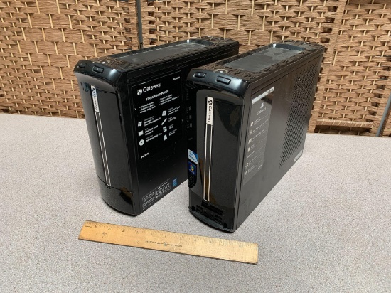 Gateway SX2802-01 Core 2 Quad & Gateway SX2801-IIE Dual Core Desktop Computers - 2pcs