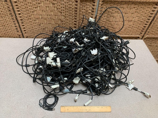 DVI Video Cables & USB Printer Cables - 100pcs