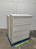 4 Drawers Steel Filing Cabinets 42x18.5x48.5 & 42x18.5x52.5 - 2pcs