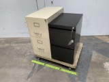 2 Drawers Steel Filing Cabinets 15x26x29.5 / 15x22x26 - 2pcs