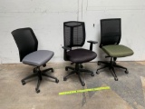 Rolling Office / Conference Room Chairs - 3 pcs