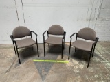 Kimball Office Stackable Office Chairs - 3pcs