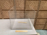 Clear Plastic Box 21.5x21.5x19.75