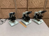 Meiji ML2000 Binocular Phase Contrast Microscope - 3pcs