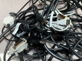 Assorted Computer Cables / DVI Video / USB Printer / Display Port / AC Power - 15pcs