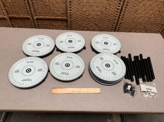 Pasco Scientific ME-9447 Super Pulley Force Tables - 9 pcs