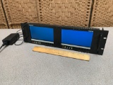 Ikegami / Marshall V-R72DP-2C Dual 7in LCD Rackmount Production Monitors