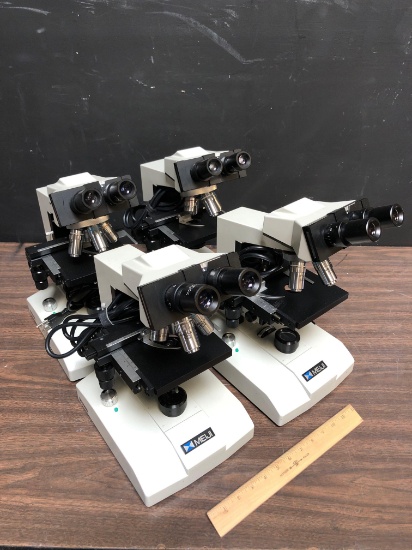 Meiji Techno ML2000L Biological Laboratory Series Binocular Microscope - 4pcs