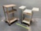Rolling Steel Library / Utility Carts - 2pcs
