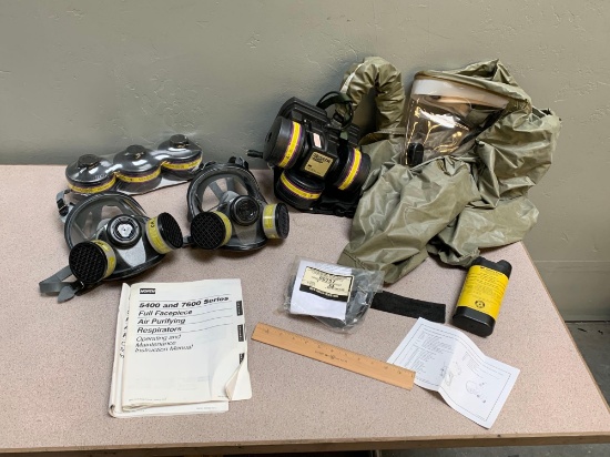 3M Breathe Easy Turbo Unit Respirator Suit / North Full Face Masks & 3M Filters