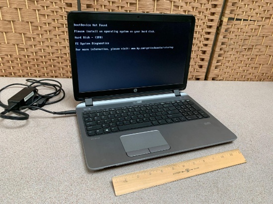 HP Probook 450 G2 15in LCD Laptop Intel i3-4005 1.7GHz 4GB NO Hard Drive Wifi / Bt NO OS