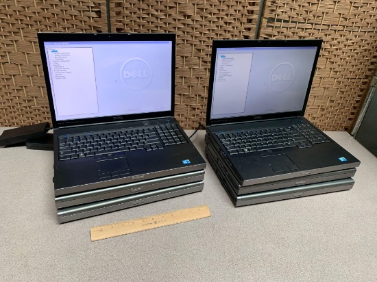Dell Precision M6500 17in LCD Laptops i7 1.73GHz 8GB 500GB Wifi Bt ATI - 6pcs