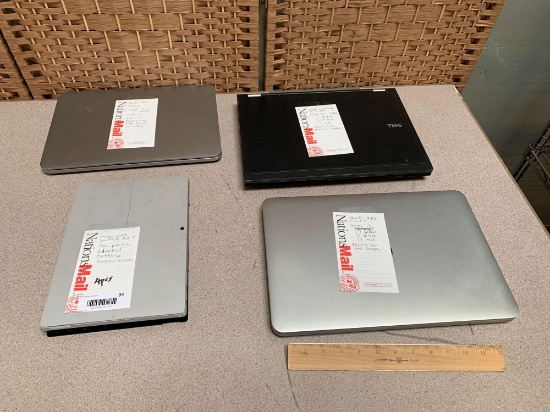 Assorted Dell / Microsoft Laptops / Tablets w/ Issues - 4pcs