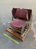 Matrix KI Stackable Plastic Chairs with Metal Frame - 20pcs