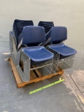 Matrix KI Stackable Plastic Chairs with Metal Frame - 45pcs