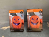 Animated Jack O Lantern / Lights & Sound NEW - 2pcs