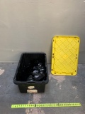 Black Cloth Face Mask with White Turtle + Home Depot Tote