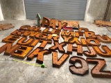Battery Operated LED Steel Sign Letters - 35.pcs