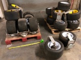 CarLisle Smooth Tires 18x10.50-10 with Mounting Brackets - 22pcs