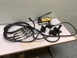 Enerpac Hydraulic Hand Pump with Regulators & Pistons