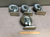 Large Swiveling Castor Wheels 4pcs