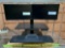 Sit Stand Motorized Electric Dual Monitor Workstation