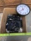 Assorted Wires / AC Power Cords / Video Cables & Wall Clock