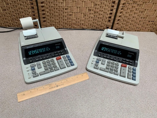Sharp Compet QS-2770H Commercial Printing Calculators - 2pcs