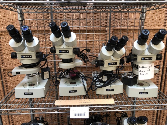 Meiji EMZ-10 Binocular Zoom Stereo Microscope - 4pcs