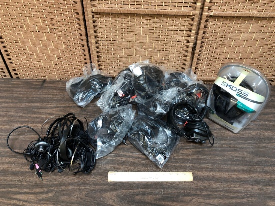 Califone 3068AV / 3060AV / Koss / Logitech Stereo Headphones - 10pcs