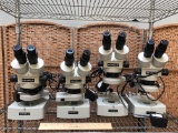 Meiji EMZ-10 Binocular Zoom Stereo Microscope - 4pcs