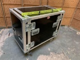 JanAl Case Audio / Video 19in Rack Equipment Travel Case w/ Wheels 38x21x32