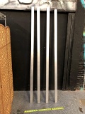 Aluminum Rectangle Bars 1.25x2.5x89 & 3/16 thick - 4pcs