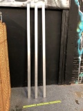 Aluminum Rectangle Tube Bars 1.25x2.5x89 & 3/16 thick - 3pcs