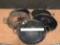 Flat / BBQ Grill Cast Iron Pans - 5pcs