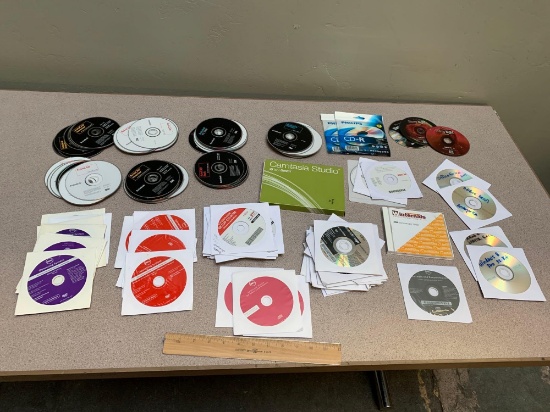 Assorted Computer Software / AutoCAD / Dell Win10 & Win 8 CD's / Driver CD's / Camtasia Studio