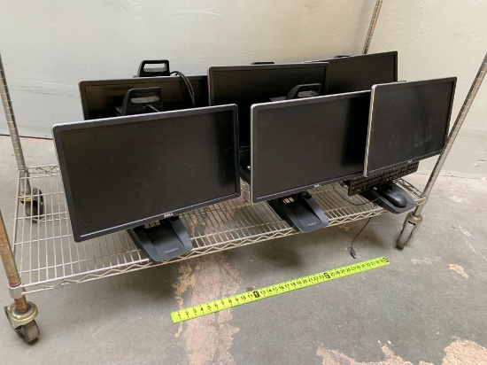 Dell P2214Hb 22in LED Backlit LCD Monitors with Ergotron Neo-Flex Stands - 6pcs