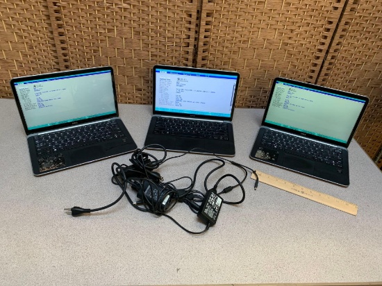 Dell XPS 13in LCD Laptops w/ SSD - 3pcs