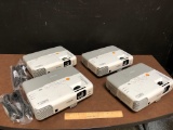 Epson Powerlite 935W 3700 Lumens LCD Video Projector HDMI - 4pcs