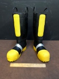 Thorogood Hellfire Structural & Hazmat Fire Fighter Boots / Kevlar Insulated Mens 10.5 Medium