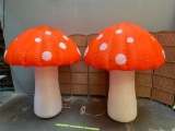 Inflatable Mushroom Decorations 7ft Tall - 2pcs