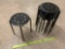 6pcs - Ikea Marius Black Stackable Stools
