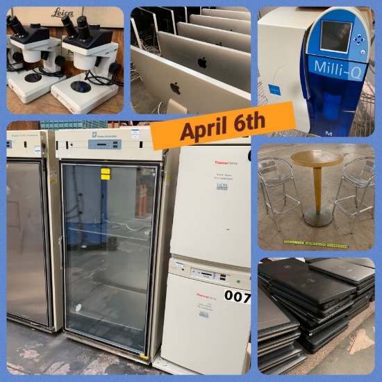 April 6th HUGE Electronics & Lab Auction