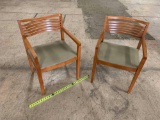 2pcs - Knoll PA-3204 Ricchio Wooden Chairs